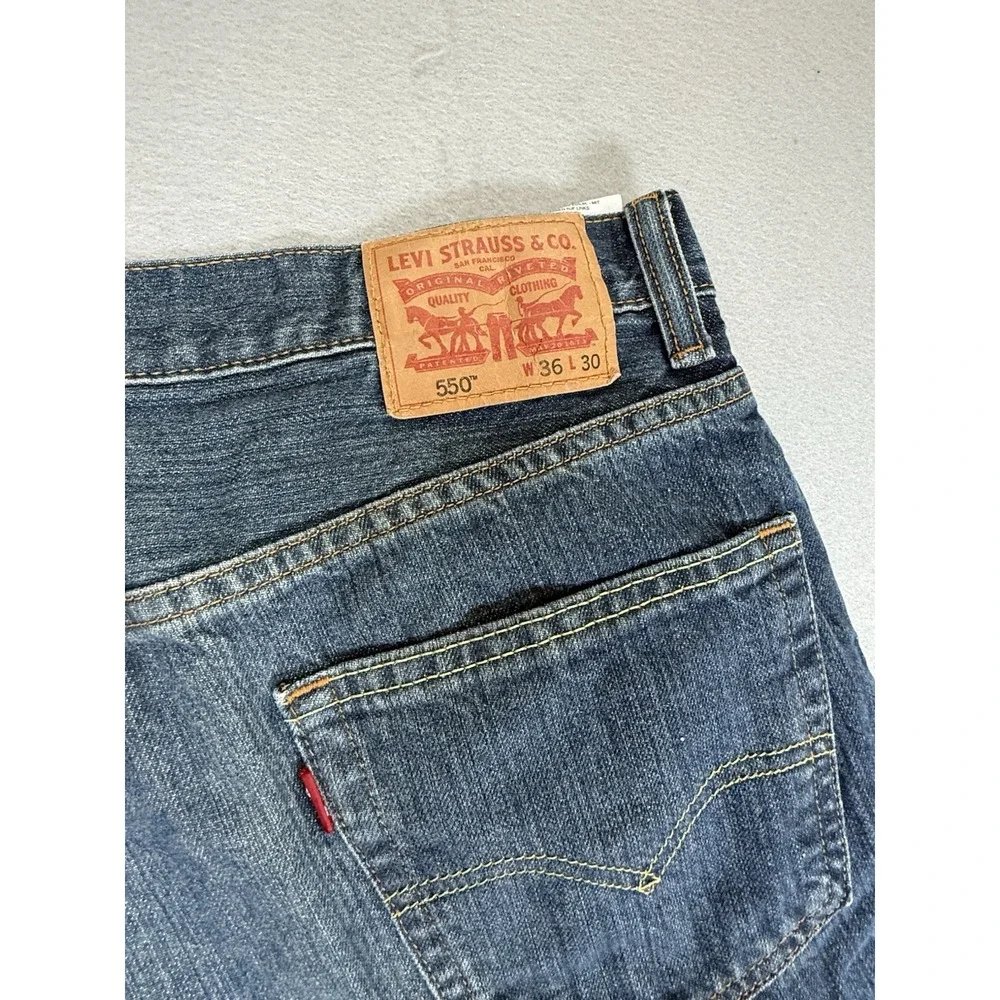 Levi's 550 Men's Jeans 36x30, Blue, Relaxed‎ Fit, Straight Leg